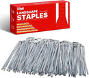 360 Pack 6 Inch Landscape Staples Galvanized Garden Stakes, 11 Gauge Gargen Staples Heavy-Duty Sod Metal Yard Pins Lawn Fence Stakes for Ground Cover Landscaping Fabric by GreenHaven Gardens