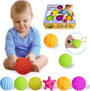 Sensory Ball for Babies 6 to 12 Months, Baby Balls for Toddlers 1-3 Massage Stress Relief, Textured Multi Sensory Balls Gift Sets, Montessori Sensory Toys 6 Spikey Squeeze Ball for Infant Kids by TinyTreasures Baby Boutique