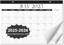 Desk Calendar 2025-2026, Monthly Desktop Large Calendar Runs Until December 2026 17" x 12" Desk Wall Planner for Family Office Teacher School, Black-White by TinyTreasures Baby Boutique