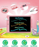 KOKODI 10 Inch LCD Writing Tablet with Anti-Lost Stylus, Erasable Doodle Board Colorful Toddler Drawing Pad, Car Travel School Games Toys for 3 4 5 6 7 8 Kids, Birthday Gift for Girls Boys Pink by TinyTreasures Baby Boutique