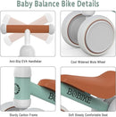 Baby Balance Bike Toys for 12-36 Months Kids Toy Boy and Girls Gifts Toddler Best First Birthday Gift Children Walker No Pedal Infant 4 Wheels Bicycle (Classic, Light Green) by TinyTreasures Baby Boutique