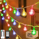 22.9ft 70LED Globe String Lights Outdoor,Crystal Fairy Light IP44 Waterproof Outdoor Hanging Decorative Lights for Home Tent Patio Garden Party Wedding Decor by GreenHaven Gardens