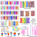 Slime Supplies Kit, 135 Pack Slime Making Kit 30 Crystal Slime, Glitter Jars, Charms, Sugar Paper, Foam Beads, Fishbowl Beads, Toy Cups, Slices, Air Dry Clay and Tools for Kids Girls by WINLIP by TinyTreasures Baby Boutique