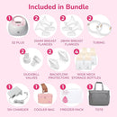 Spectra - S2 Plus Electric Breast Milk Pump with Tote Bag, Bottles and Cooler for Baby Feeding by TinyTreasures Baby Boutique