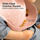 KeaBabies 2-Pack Silicone Baby Bibs for Eating - Sturdy Food-Grade Silicone Bibs for Babies Girl, Boy, Large Food Catcher, Clean & Put On Easily, Waterproof Toddler Feeding Essentials (Butterflies) by TinyTreasures Baby Boutique