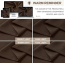 Chocolate Brown Espresso Pinch Pleated Blackout Curtains 102 Inches Long,Thermal Insulated Pinch Pleats Window Curtains Panels Drapery for Bedroom, Living Room,Office, 40" W x 102" L, Set of 2 by TinyTreasures Baby Boutique