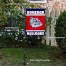 College Flags & Banners Co. Gonzaga Bulldogs Garden Flag with Pole Stand Holder by GreenHaven Gardens