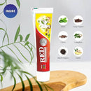 Jagat Devsutra Advanced Toothpaste & Red Toothpaste | Doctor Recommended Ayurvedic, Organic & Herbal | 100% Natural Teeth Whitening, No Fluoride & Artificial Colors, Gum Cure, Vegan - Pack of 4 by CozyNest Decor