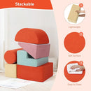 6-Piece Soft PU Leather Toddlers Climbing Toys, Baby Foam Climbing Blocks for Babies Toddlers, Waterproof Foam Play Gym Climber Structures for Toddler 3, Indoor Climb and Crawl Activity Play Set by TinyTreasures Baby Boutique