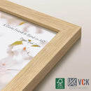 VCK 16x24 Oak Wood Frame for Poster & Picture, Natural Solid Wood Photo Frames 3 Pack, Wall Gallery Frame by CozyNest Decor