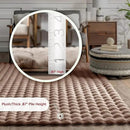 nuLOOM 3'9" x 6' Cozy Plush SuperiorWash Area Rug, Machine Washable, Non-Slip, Soft Fluffy Shag Carpet for Living Room Bedroom Kids Room Nursery Home Decor, Jeni Taupe by CozyNest Decor
