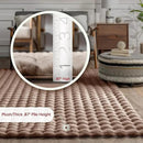 nuLOOM Jeni Checkered 2'6" x 10' Machine Washable Runner Rug for Living Room Bedroom Dining Room Entryway Hallway Kitchen, Taupe by CozyNest Decor