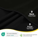 NICETOWN 100% Blackout Plylux Curtains for Living Room 2 Panels - Completely Blackout Window Drapes Thermal Insulate Smart Curtians for Nursery Patio Glass Door, Grommet Top (52 by 95 inches, Black) by TinyTreasures Baby Boutique