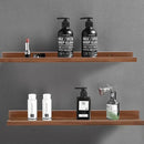 AZSKY Floating Shelves for Wall Bookshelf Wall Mount Light Walnut Picture Ledge Shelf 36 Inch Photo Picture Frames Display and Storage Shelves a Set of 2 for Bedroom Living Room Bathroom Kitchen by CozyNest Decor
