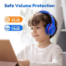 EarFun K2 Kids Bluetooth Headphones, Kids Headphones with Volume Limited, 40H Playtime, Built-in Mic, Stereo Sound, Foldable Over-Ear Headphone for School/Travel/iPad/Tablet, Blue by TinyTreasures Baby Boutique