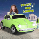 12V Kids Electric Car, Power Wheels with Remote Control, Ride on Car Toys with LED Light, 3 Speeds, Music, Green by TinyTreasures Baby Boutique