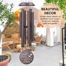 Sympathy Wind Chimes, 36inch Personalized Hummingbird Wind Chime, Memorial Gifts for Loss of Loved One, Wind Chimes in Loving Memory of Dad/Mom, Condolences Gifts for Funeral by CozyNest Decor