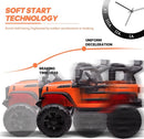 24V 9Ah Ride on Toy for Big Kids, 4WD 2 Seater Ride on Car Truck with Remote Control, 4x200W Motor - Orange by TinyTreasures Baby Boutique