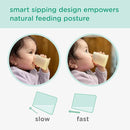 Olababy First Cup | Clear Sense 100% Silicone Infant Trainer Cup | 2oz Medicine Cup for Newborn | Non-Slip & Sloping Design for Tiny Hands & Baby Led Weaning (Kiwi, 1 Cup) by TinyTreasures Baby Boutique