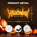 SELICOR Happy Halloween Neon Signs for Wall Decor,Halloween Pumpkin Neon Light Sign,USB Powered Light Up Acrylic LED Sign With Hooks for Bedroom,Kids Room,Living Room,Bar,Party,Halloween Decor by CozyNest Decor