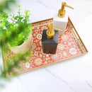 Spsyrine Serving Tray, Plastic Rectangular Coffee Table Tray with Handles, Modern Decorative Tray for Living Room, Ottoman, Home Decor, 15.6” X 10.2" by CozyNest Decor