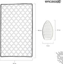 Encasa Homes Ironing Mat/Pad (Large 48"x28") with 3mm Padding & Silicone Iron Rest for Steam Pressing on Tabletop or Bed - Heat Resistant, Portable, Quilting & Travel Blanket - White Tiles by CozyNest Decor