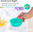 Re-Play 12 Oz. Toddler Bowls for Snack and Everyday Dining - Dishwasher and Microwave Safe - Made in USA - Set of 3-5.75" x 5.75" x 2" - Sea Glass by TinyTreasures Baby Boutique