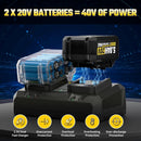 40V Leaf Blower Cordless with 2 X 5.0Ah Batteries and Charger, 40V Powerful Brushless Motor Up to 680CFM Blower for Lawn Care, 4-Variable Speed Turbo Mode with Power Boost by GreenHaven Gardens