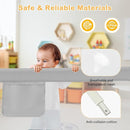 BABY JOY Bed Rail for Toddlers, 47''Long, Height Adjustable & Foldable Baby Bed Rail Guard w/Storage Pocket & Double Safety Child Lock for Kids Twin Double Full Size Queen King Mattress (Grey) by TinyTreasures Baby Boutique