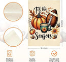 Tis the Season Fall Garden Flag Autumn Football Pumpkin Garden Flag 12x18 inch Double Sided Fall Thanksgiving Flags for Yard Home Porch Lawn (Flay 1804) by GreenHaven Gardens