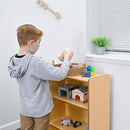 Children’s Factory Value Line Narrow 3-Shelf Toddler Bookshelf and Toy Organizer Shelves for Daycare, Playroom, Preschool by TinyTreasures Baby Boutique