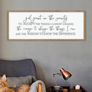 LuZhiQiang God Grant Me Prayer Wall Decor Art 40"×15" Serenity Prayer Bible Verse Sign Scripture Large Wood Framed Wall Hanging (Wood) by CozyNest Decor