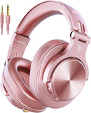 OneOdio A70 Bluetooth Over Ear Headphones, Wireless Headphones w/ 72H Playtime, Hi-Res, 3.5mm/6.35mm Wired Audio Jack for Studio Monitor & Mixing DJ Guitar AMP, Computer Laptop PC Tablet - Rose Gold by TinyTreasures Baby Boutique