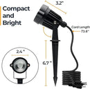 S SMIFUL Halloween Spot Lights Outdoor, RGB 5W 120V Waterproof Outdoor Spot Lights Remote Control Landscape Lighting Yard Uplights for Lawn, Yard, Trees, Garden, 6 FT Cord, US Plug, 2 Packs by GreenHaven Gardens