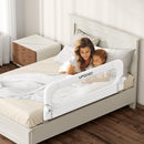Folding Bed Rail for Toddlers,Baby Bed Rail Guard with Reinforced Anchor Safety System,Fit Bunk,Full Size,Queen,King,Twin(White,43"x23.6") by TinyTreasures Baby Boutique