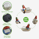 Garden Gnome Statue,Solar Gnomes Figurine,Outdoor Gnome Decor,Gnomes Decorations for Yard with Solar Light,Gnome Sculptures for Patio Lawn Ornaments by GreenHaven Gardens