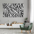 HZOHNAGO Zebra Print Tapestry Nature Wild Animals Black and White Stripe Printed Wall Tapestry Painting Wall Hanging for Bedroom Living Room Dorm 60" W x 40" H by CozyNest Decor
