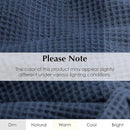 Salt Earth GOTS Certified 100% Organic Cotton Throw Blanket, 60" X 80" Waffle Blankets & Throws for Bed, Throw Blanket for Couch,Modern and Cozy Blanket,All Seasons Waffle Blanket, Soft Blanket(Navy) by TinyTreasures Baby Boutique