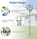 DREAMYSOUL 15.7" D*65”H Metal Peacock Wind Spinners Double Sided Kinetic Wind Sculptures Outdoor Metal Windmill for Garden Yard Decor by GreenHaven Gardens