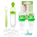WAJIAYON Baby Fruit Feeder Pacifier | Infant Food Feeder Pacifier & Food Dispensing Spoon | Fresh Fruit Teethers for Babies | Silicone Feeder Baby,Mesh teethers for Babies Gifts for Boys and Girls by TinyTreasures Baby Boutique