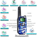 Kids Walkie Talkies Toys Boys Gifts 5 6 7 8 9 Year Old Outdoor Toys for Kids 2 Way Radio with Camping Gear Army Soldier Pretend Play Birthday Present Boy (Yellow Blue) by TinyTreasures Baby Boutique