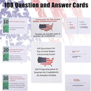 US Citizenship Test Study Guide 2025 with Bilingual Booklet-English/Spanish,US Citizenship Flash Cards 2025,US Civics Test Flash Bilingual Flash Cards Combo Set,100 Uscis Questions Answers Flashcards by TinyTreasures Baby Boutique