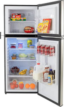 RecPro 10 Cu Ft 12V RV Refrigerator | Black Frost-Free Fridge with Freezer | Double Door, Adjustable Shelves, Reversible Door, Built-In Lock | 23.5”W x 26”D x 59”H | Off-Grid & Dry Camping Ready by CozyNest Decor