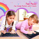 TECJOE 2 Pack 10 Inch LCD Writing Tablet, Colorful Doodle Board Electronic Drawing Pads, Kids Travel Games Learning Toys Christmas Birthday Gifts for 3 4 5 6 7 Year Old Boys Girls Toddlers by TinyTreasures Baby Boutique