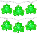 8.5FT Clear Green Shamrock Lights, St Patricks String Lights Outdoor Waterproof with 10 LED Light for rish Shamrock St Patrick's Day Party Indoor Home Garden Decorations by GreenHaven Gardens