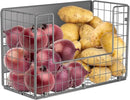 Magnetic Shelf for Fridge, Fruit Potato & Onion Storage Bins, Pantry Organizers & Storage, Large Container Magnetic Basket for Refrigerator, Kitchen Counter,Cabinet Magnetic Fridge Organizer Silver 1 by CozyNest Decor