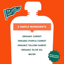 Serenity Kids 6+ USDA Months Organic Carrot Veggie Puree Baby Food Pouches - 3.5 oz Pack of 12 - Organic, BPA-Free & Allergen Free - No Sugary Fruits & No Added Sugar - 3.5 Oz, 12 Pack by TinyTreasures Baby Boutique