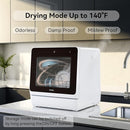 Hermitlux Countertop Dishwasher, 7 Washing Programs Portable Mini Dishwasher with 5-Liter Built-in Water Tank for Apartments & RVs, LED Light, Glass Door, No Hookup Needed by TinyTreasures Baby Boutique