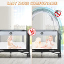 Pack N Play Tent - Mini Crib Tent to Keep Baby from Climbing Out - Crib Net to Keep Baby in - Pop Up Breathable Cribs Cover - Canopy with Upgrade Strong Mesh and Durable Zipper (Gray, Small) by TinyTreasures Baby Boutique