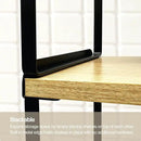 Mitus Shelf Organizer and Storage, Tiered Wood Cabinet Rack for The Kitchen Counter, Bathroom Counter, Pantry Cupboard, Office Desk Bookshelf, 12" Wide Natural and Black